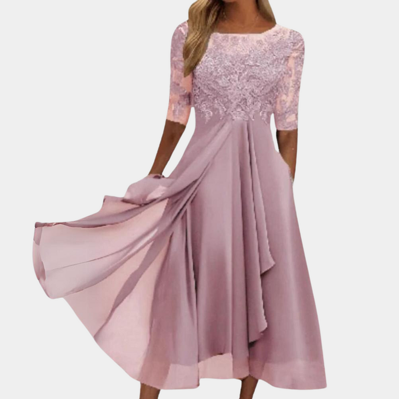 Stylish Dress - Viviana-Pink-S-State of Style