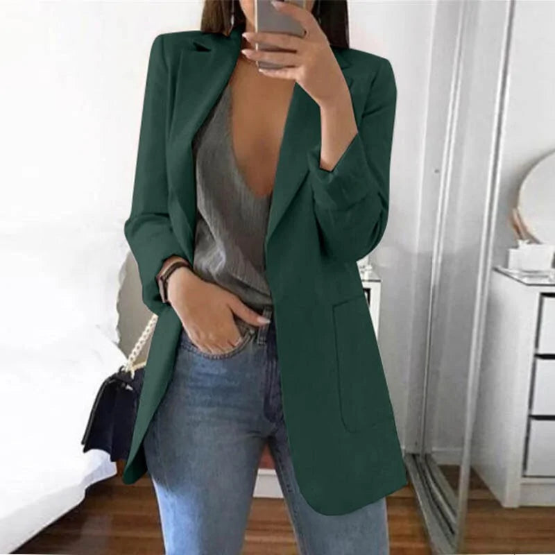 Stylish Elegant Streetwear Blazer - Serena-Dark Green-S-State of Style