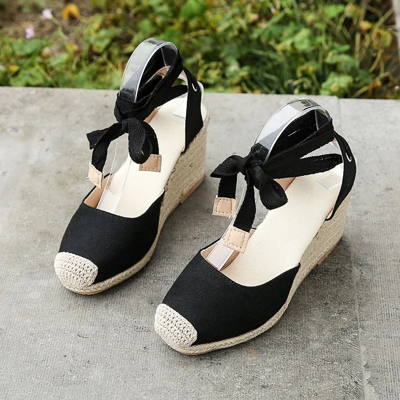 Stylish espadrille sandals for women – Maribel-White-3-State of Style