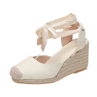 Stylish espadrille sandals for women – Maribel-White-3-State of Style