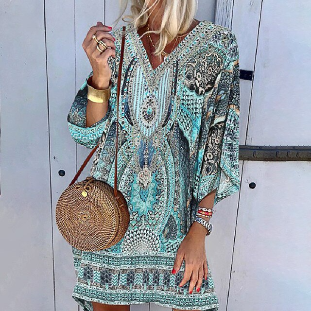 Stylish Eva Summer Dress for Women | Perfect for Hot Days-Blue-S-State of Style