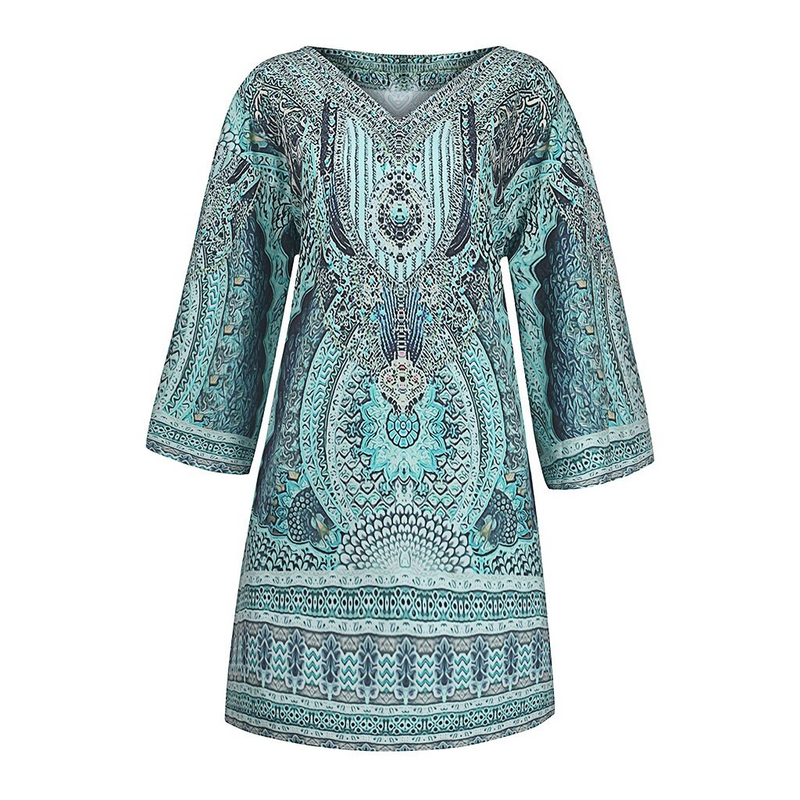 Stylish Eva Summer Dress for Women | Perfect for Hot Days-Blue-S-State of Style
