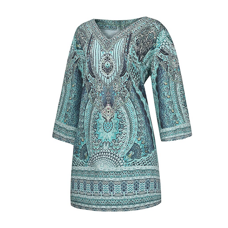 Stylish Eva Summer Dress for Women | Perfect for Hot Days-Blue-S-State of Style