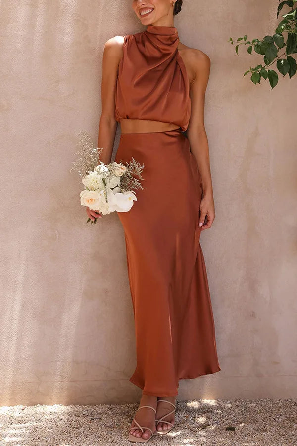 Stylish Fashion Outfit - Amelie-Reddish Brown-S-State of Style