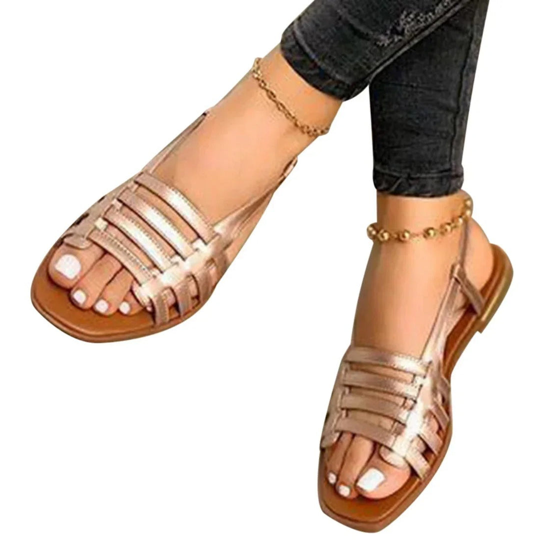 Stylish gladiator sandals for women – Isadora-Gold-3-State of Style