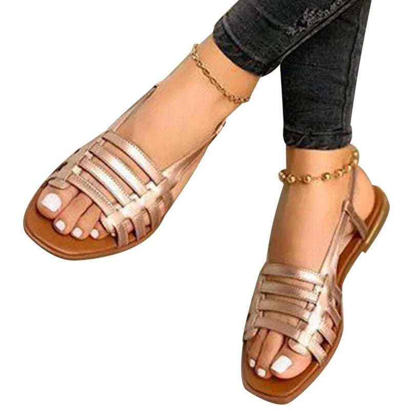 Stylish gladiator sandals for women – Isadora-Gold-3-State of Style