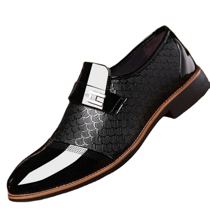 Stylish Glossy Men's Shoes - Hudson-Black-6.0-State of Style