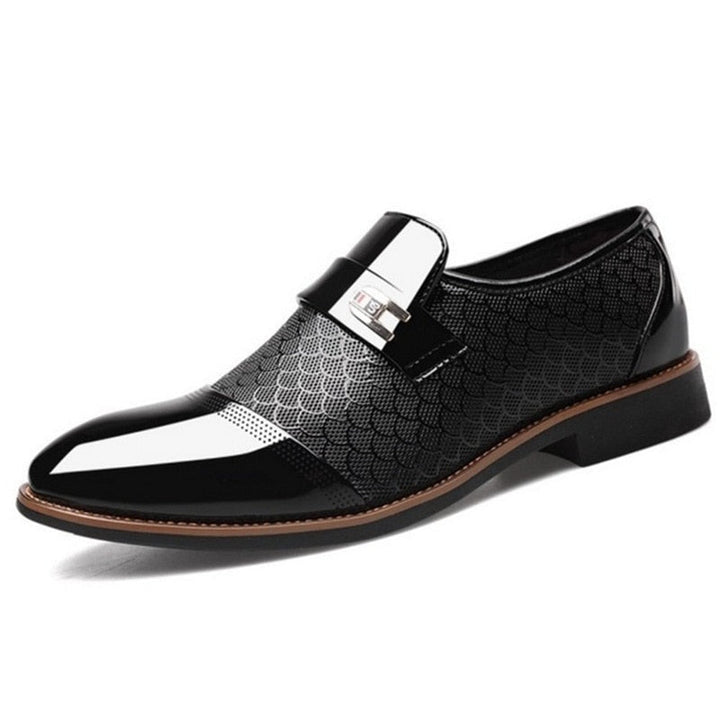 Stylish Glossy Men's Shoes - Hudson-Black-6.0-State of Style