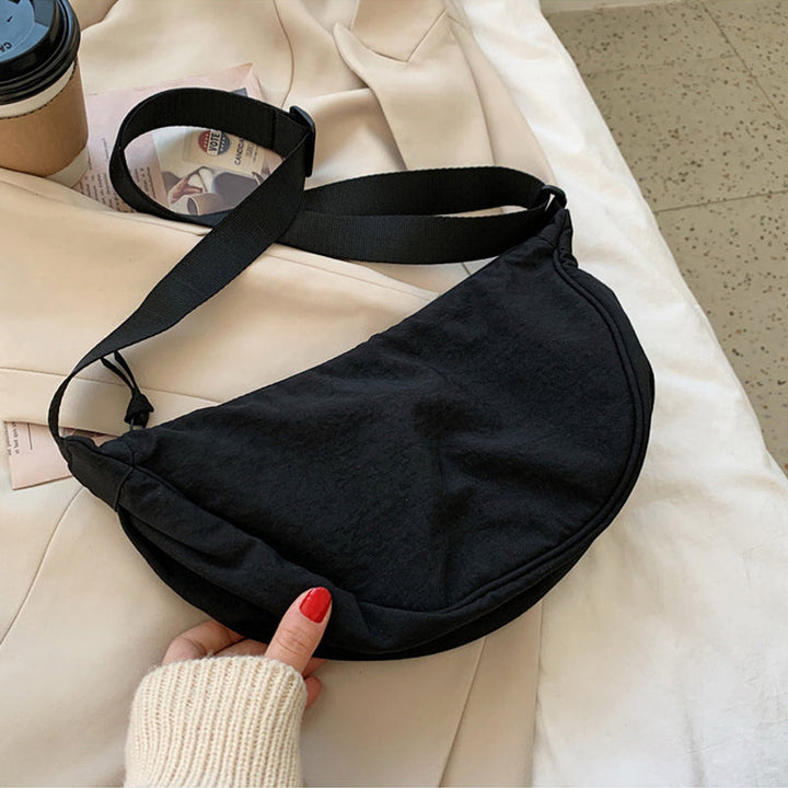 Stylish Half Moon Crossbody Bag - Luna-Black-State of Style