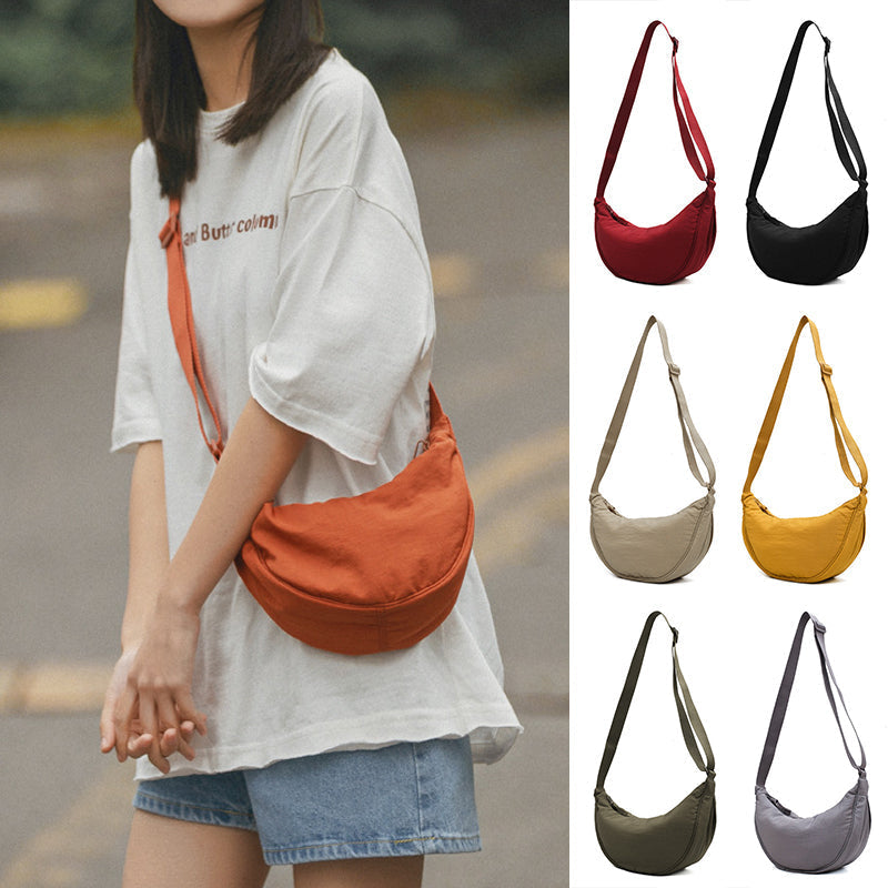 Stylish Half Moon Crossbody Bag - Luna-Black-State of Style