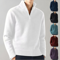 Stylish Half-Zip Men’s Sweater - Ethan-Black-S-State of Style