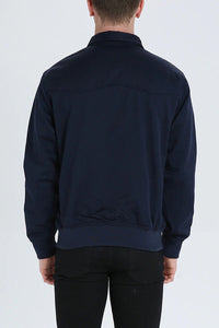 Stylish Harrington Jacket for Men – Ryder-Dark Blue-S-State of Style