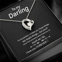 Stylish Heart Necklace - Amara-14k White Gold-Standard-State of Style