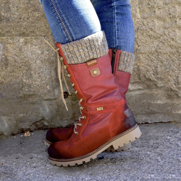 Stylish High Women’s Winter Boots - Nora-Red-5-State of Style