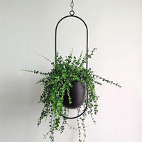 Stylish Indoor and Outdoor Plant Hanger - LeafLuxe-Round-Gold-State of Style