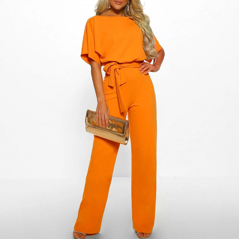 Stylish Jumpsuit with Flattering Waist - Naomi-Blue-S-State of Style