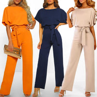 Stylish Jumpsuit with Flattering Waist - Naomi-Blue-S-State of Style