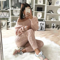 Stylish Knitted Ensemble | Perfect for Cold Days-Pink-S-State of Style