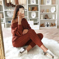 Stylish Knitted Ensemble | Perfect for Cold Days-Pink-S-State of Style