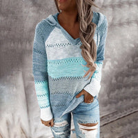 Stylish Knitted Women's Jumper - Aurora-Blue-S-State of Style