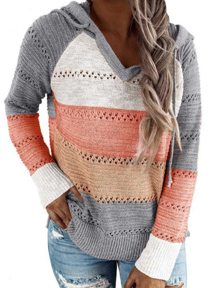 Stylish Knitted Women's Jumper - Aurora-Orange-S-State of Style