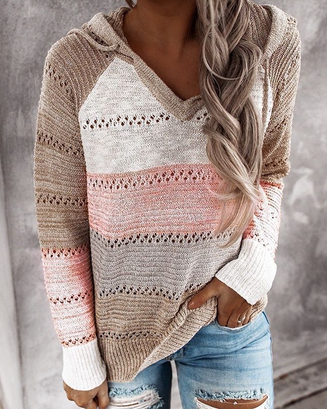 Stylish Knitted Women's Jumper - Aurora-Pink-S-State of Style