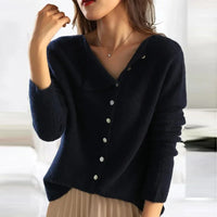Stylish Knitted Women's Sweater - Isabelle-Black-S-State of Style
