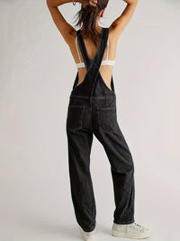 Stylish ladies' denim jumpsuit for everyday wear - CityEase-White-XS-State of Style