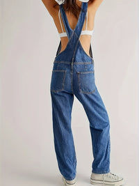 Stylish ladies' denim jumpsuit for everyday wear - CityEase-White-XS-State of Style