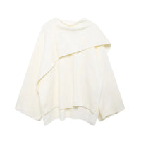 Stylish Ladies Winter Poncho - Ella-Dark Blue-S-State of Style