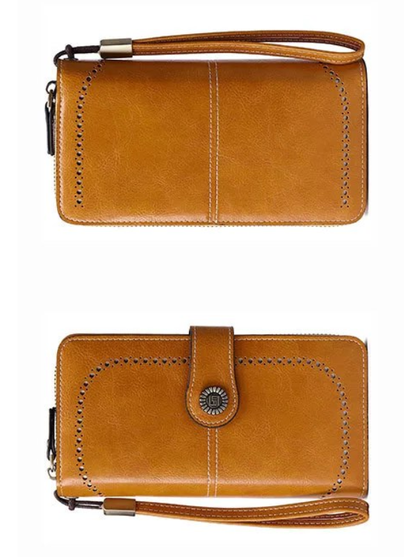 Stylish Large-Capacity Wrist Wallet-Black-12 Card Slots-State of Style