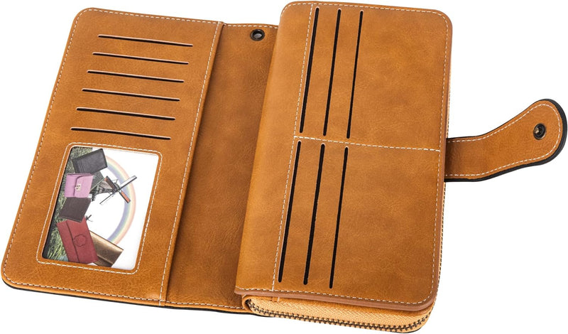 Stylish Large-Capacity Wrist Wallet-Black-12 Card Slots-State of Style
