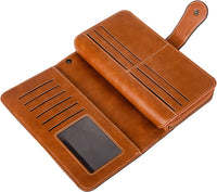 Stylish Large-Capacity Wrist Wallet-Black-12 Card Slots-State of Style
