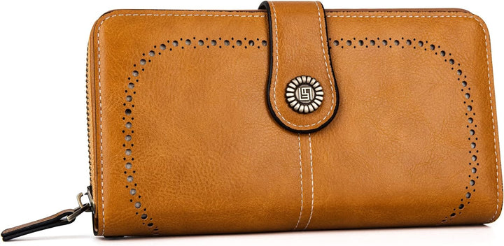 Stylish Large-Capacity Wrist Wallet-Yellow-12 Card Slots-State of Style