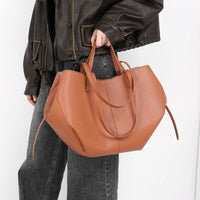 Stylish Leather Handbag - Adeline-Black-State of Style