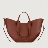 Stylish Leather Handbag - Adeline-Cognac-State of Style