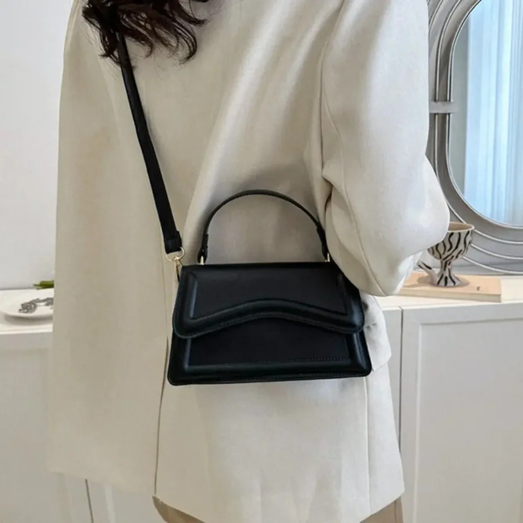 Stylish Leather Ladies Shoulder Bags - LuxeClass-White-State of Style