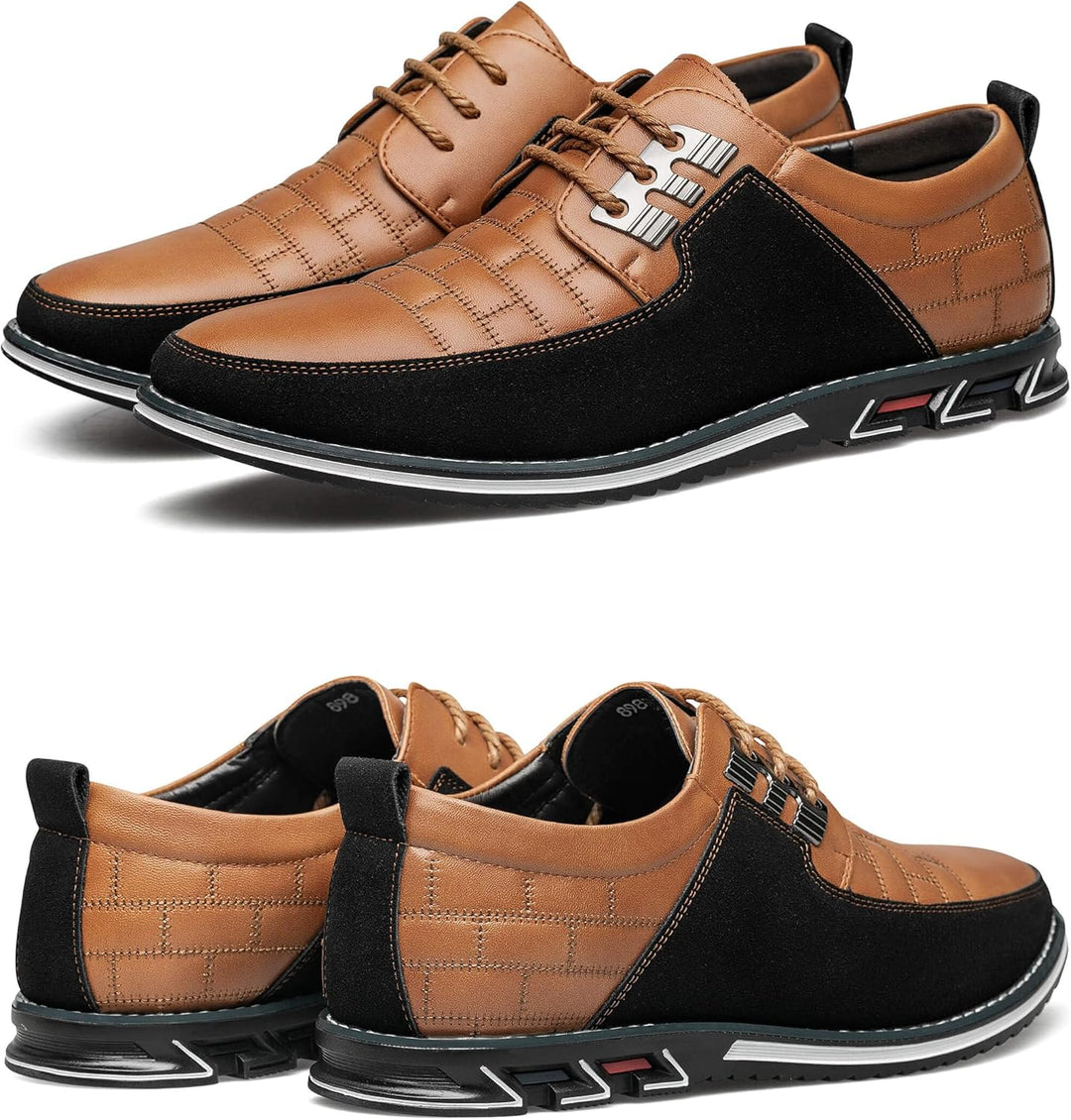 Stylish Leather Men's Shoes - James-Black-6.5-State of Style