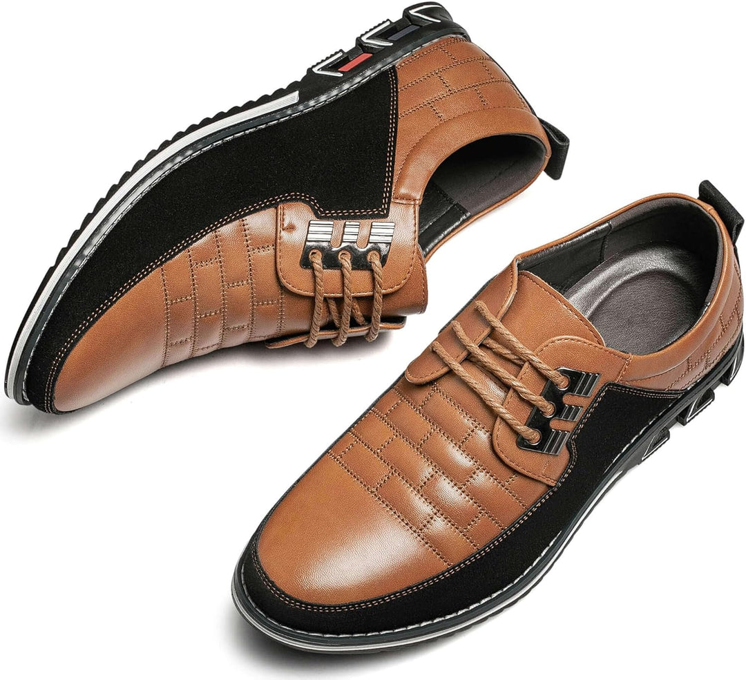 Stylish Leather Men's Shoes - James-Black-6.5-State of Style