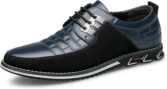 Stylish Leather Men's Shoes - James-Blue-6.5-State of Style