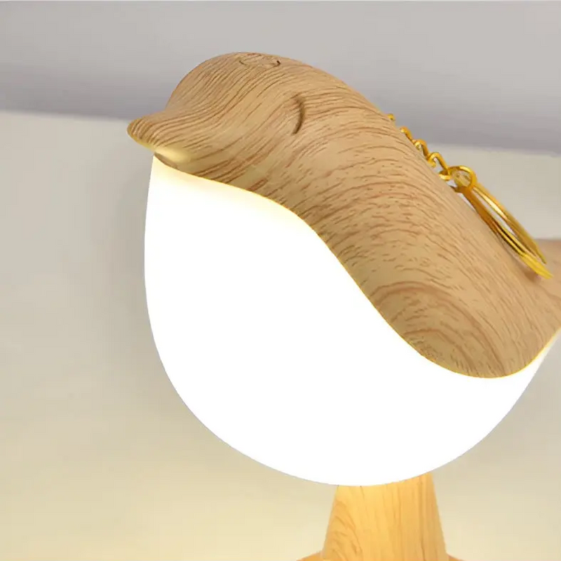 Stylish LED Bird Lamp with Touch Control and Aromatherapy - FeatherGlow-Grey-State of Style