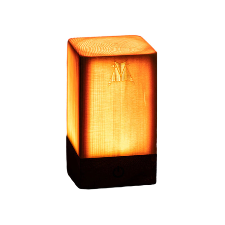 Stylish LED Table Lamp - WoodGlow-6cm x 7.5cm-Cylinder-State of Style