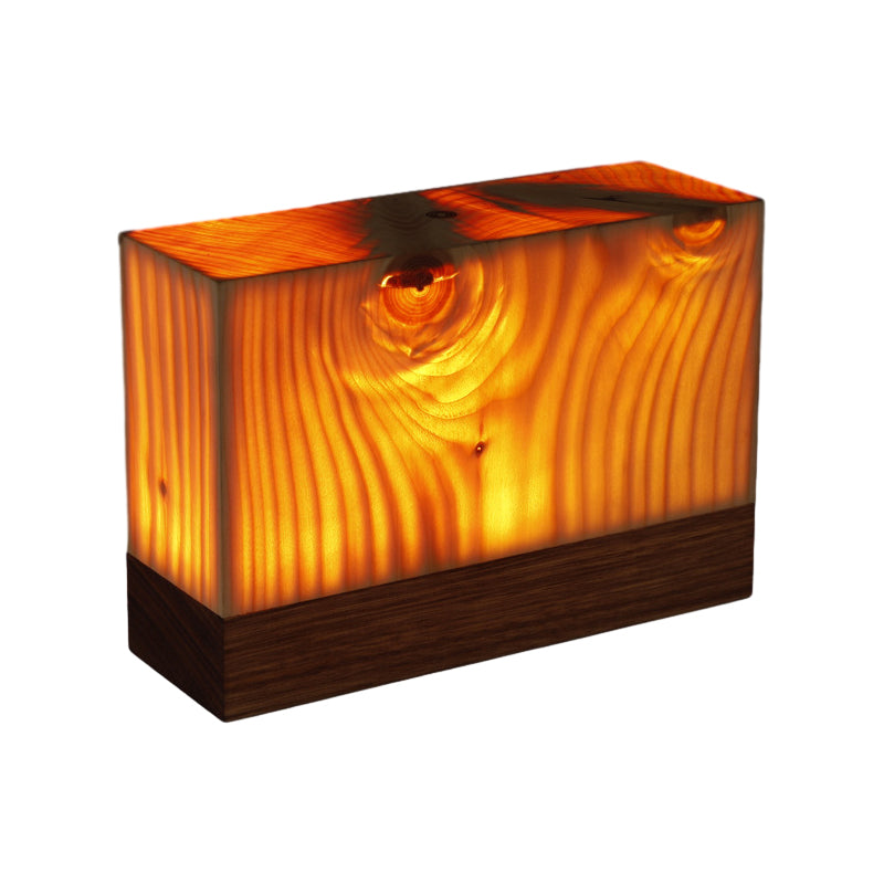Stylish LED Table Lamp - WoodGlow-6cm x 7.5cm-Cylinder-State of Style