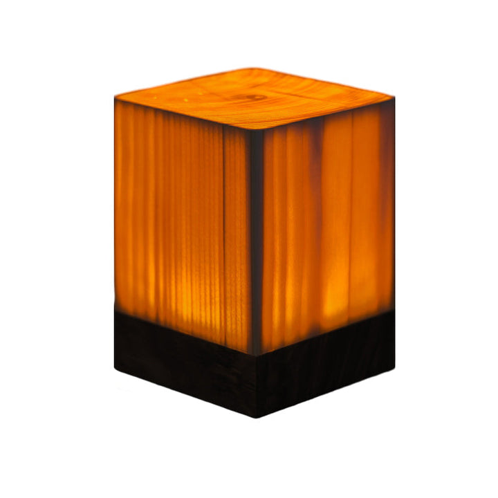 Stylish LED Table Lamp - WoodGlow-6cm x 7.5cm-Cylinder-State of Style