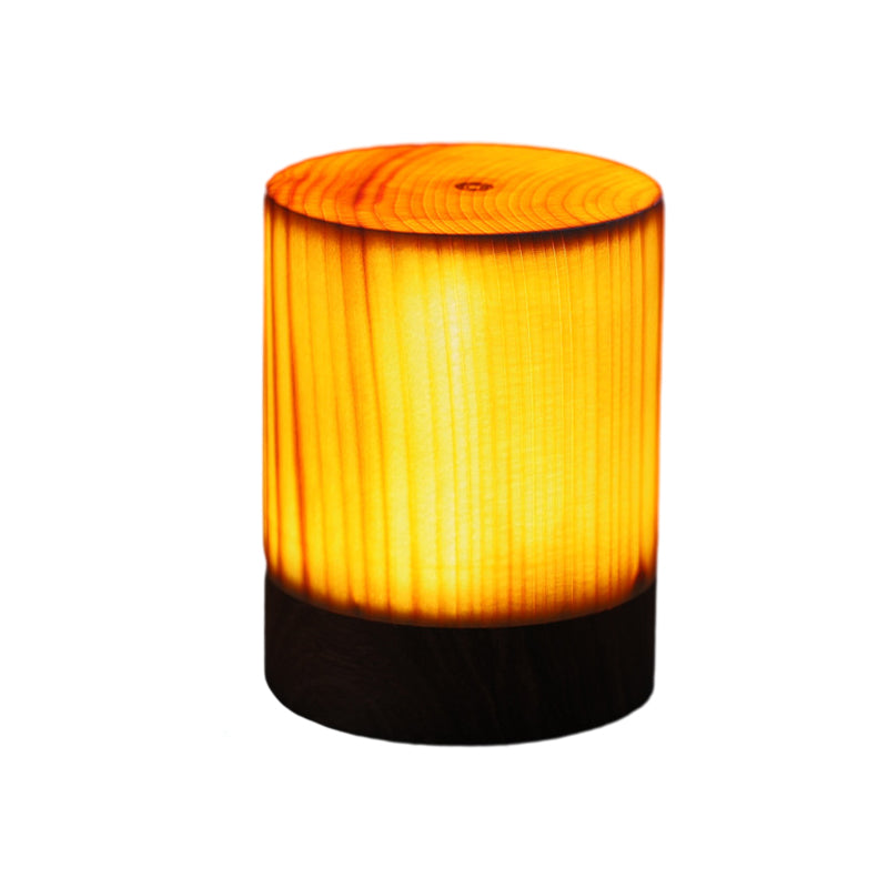 Stylish LED Table Lamp - WoodGlow-6cm x 7.5cm-Cylinder-State of Style
