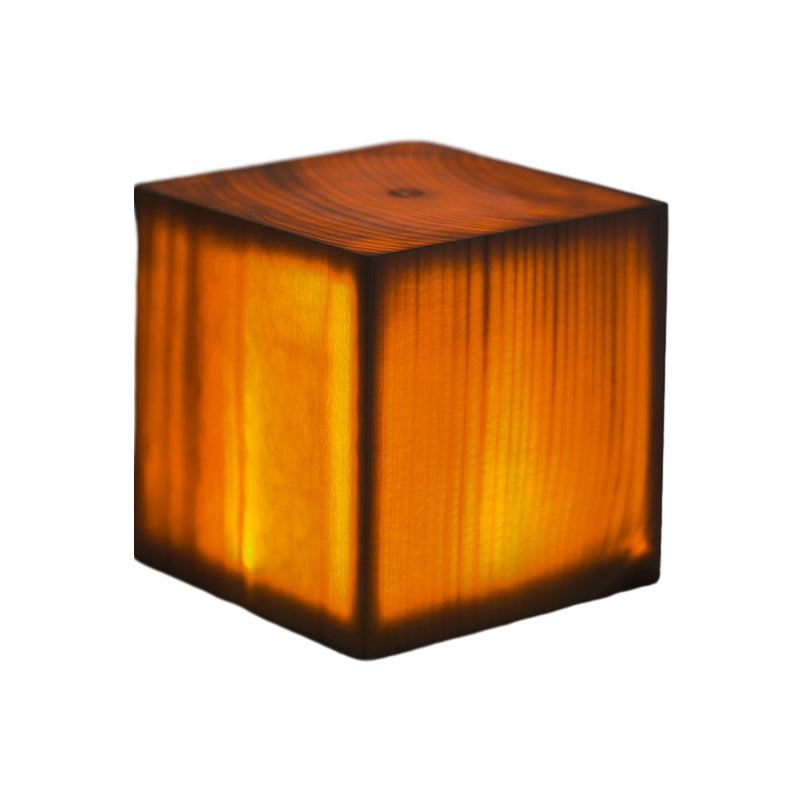 Stylish LED Table Lamp - WoodGlow-6cm x 7.5cm-Cylinder-State of Style