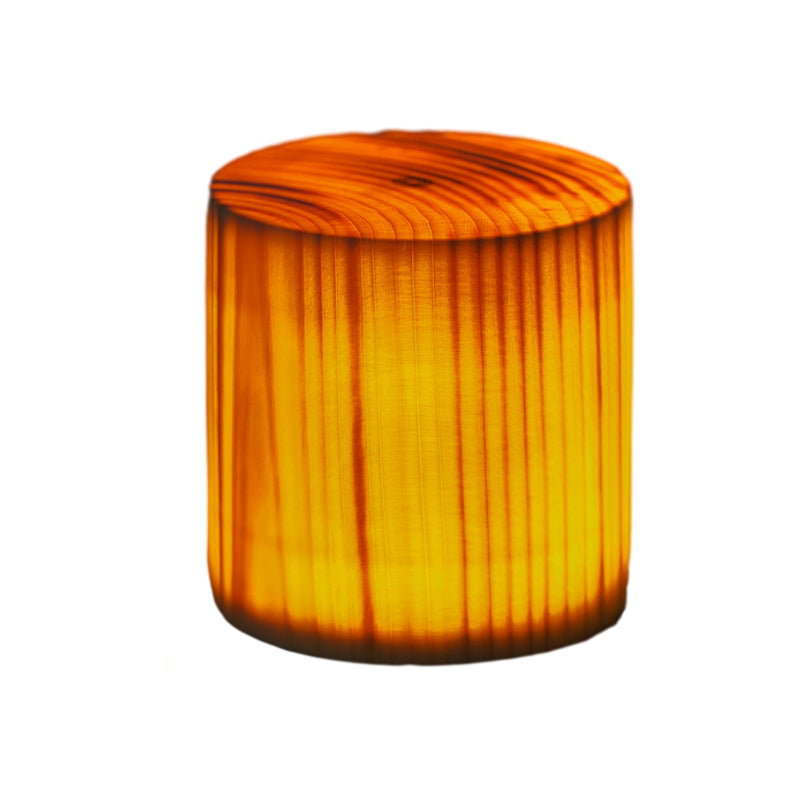 Stylish LED Table Lamp - WoodGlow-6cm x 7.5cm-Cylinder-State of Style