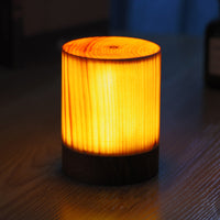 Stylish LED Table Lamp - WoodGlow-8cm x 12cm-Cylinder-State of Style