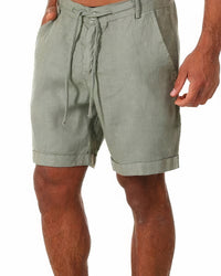 Stylish Linen Shorts for Men - Leo-Green-S-State of Style