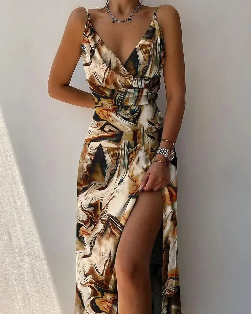 Stylish Long Dress - Sophia-Brown-S-State of Style